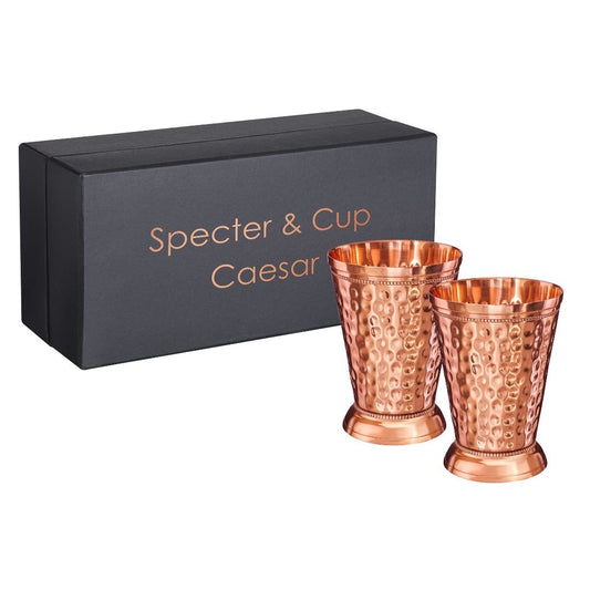 Hand-Hammered Copper Cocktail Mugs – Set of 2 300ml-1