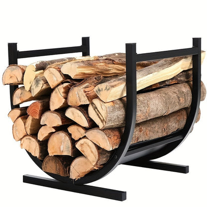 Compact Fireplace Wood Rack-1