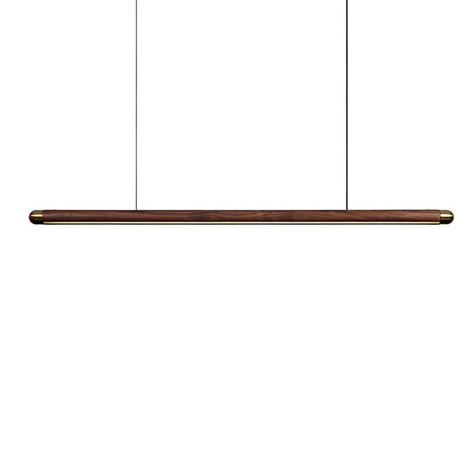 Solid Wood & Brass Pendant Light-1