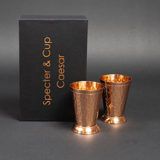 Hand-Hammered Copper Cocktail Mugs – Set of 2 300ml-0