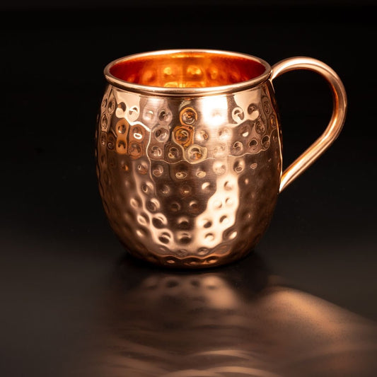 Hand-Hammered Copper Cocktail Mug - 500 ml-0