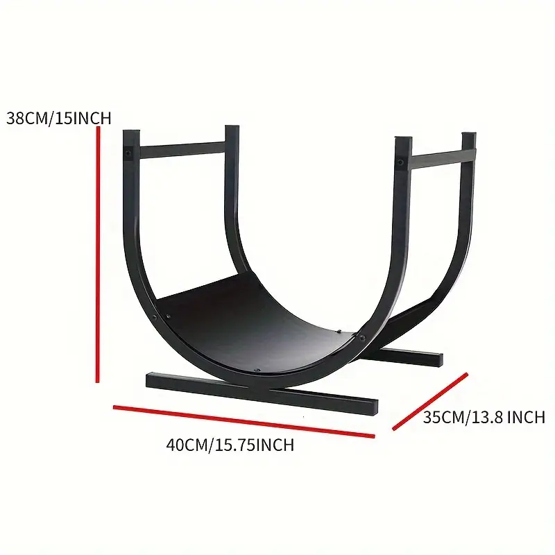 Compact Fireplace Wood Rack-3